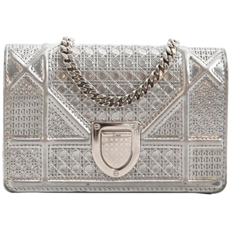 diorama bag silver|dior diorama bag size.